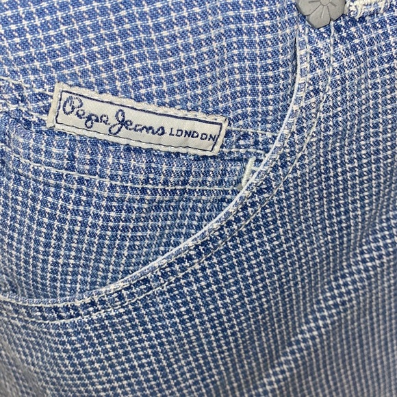 Pepe Jeans Vintage Overalls Denim Dress Size Large - Picture 7 of 13